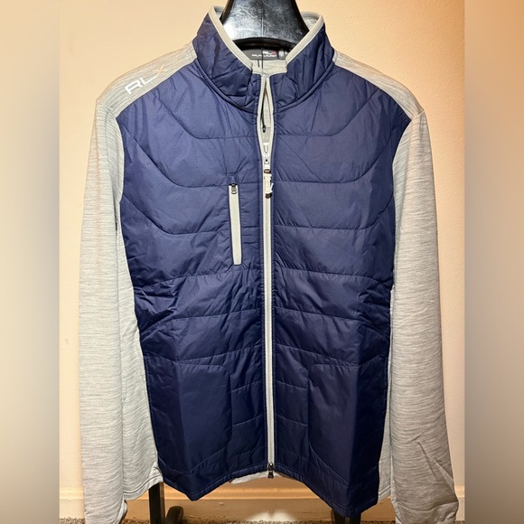 RLX Ralph Lauren Other - NWT RLX Ralph Lauren Jacket Mens XL Gray Navy Quilted Insulated Golf $248 Zip